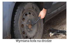 Wymiana kół na drodze Szczecin