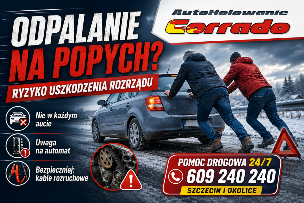 Odpalanie auta na popych – ryzyko uszkodzenia rozrządu i bezpieczniejsze kable rozruchowe
