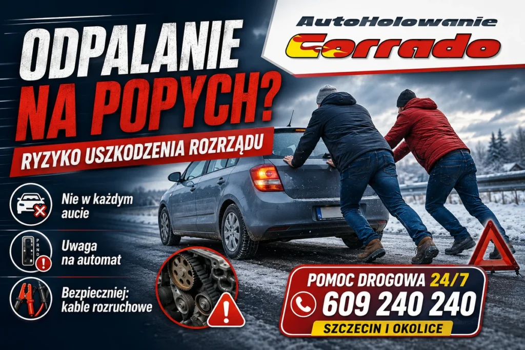 Odpalanie auta na popych – ryzyko uszkodzenia rozrządu i bezpieczniejsze kable rozruchowe