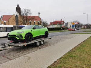 Laweta z autem