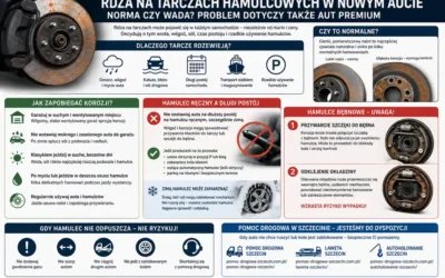 Rdza na tarczach hamulcowych w nowym aucie – norma czy wada?