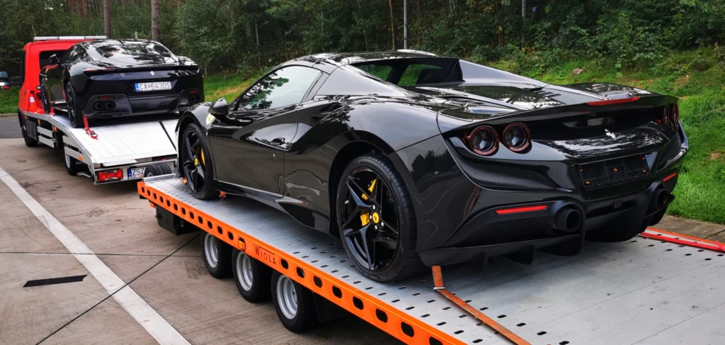 Transport aut luksusowych na lawecie w Szczecinie