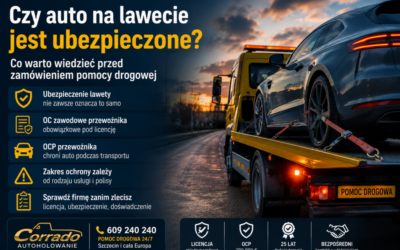 Czy auto na lawecie jest ubezpieczone? Co warto wiedzieć przed zamówieniem pomocy drogowej